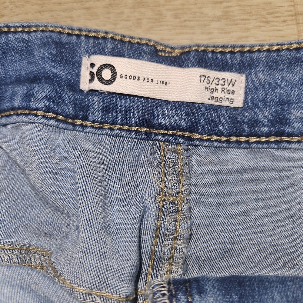 SO Women's High Rise Jeggings - Light Blue